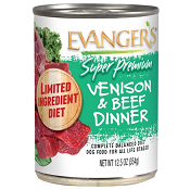 Evanger's Super Premium: Venison & Beef Dinner Dog Food 13 oz Evanger's Super Premium: Venison & Beef Dinner Dog Food 13 oz